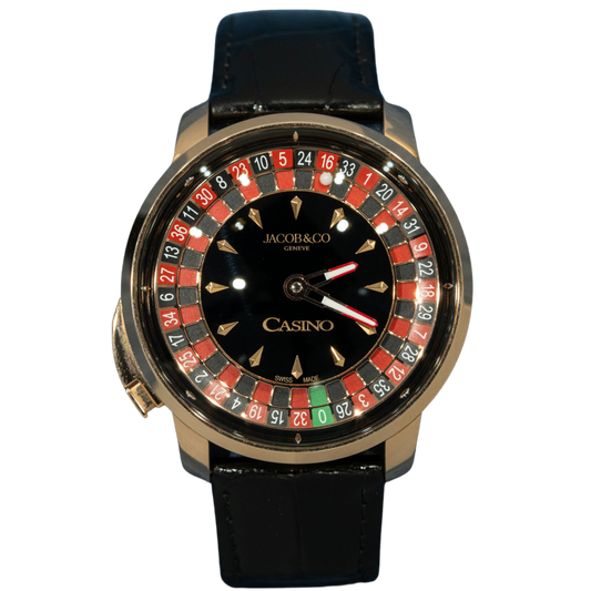 Jacob & Co CA100.40.AA.AA.ABALA “Roulette” Rose Gold Black Dial Tourbillon