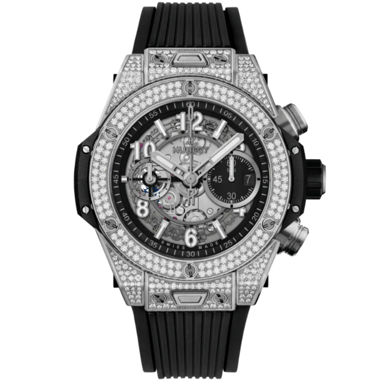 Big Bang 44mm UNICO TITANIUM PAVÉ