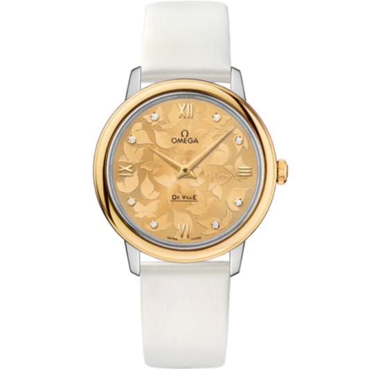DE VILLE PRESTIGE BUTTERFLY 33 MM STAINLESS STEEL - YELLOW GOLD WITH YELLOW DIAL