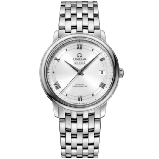 DE VILLE PRESTIGE 37 MM STAINLESS STEEL WITH WHITE DIAL