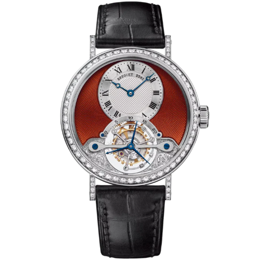 CLASSIQUE COMPLICATIONS 3358 35 MM 18K WHITE GOLD WITH RED ENAMEL COATING DIAL