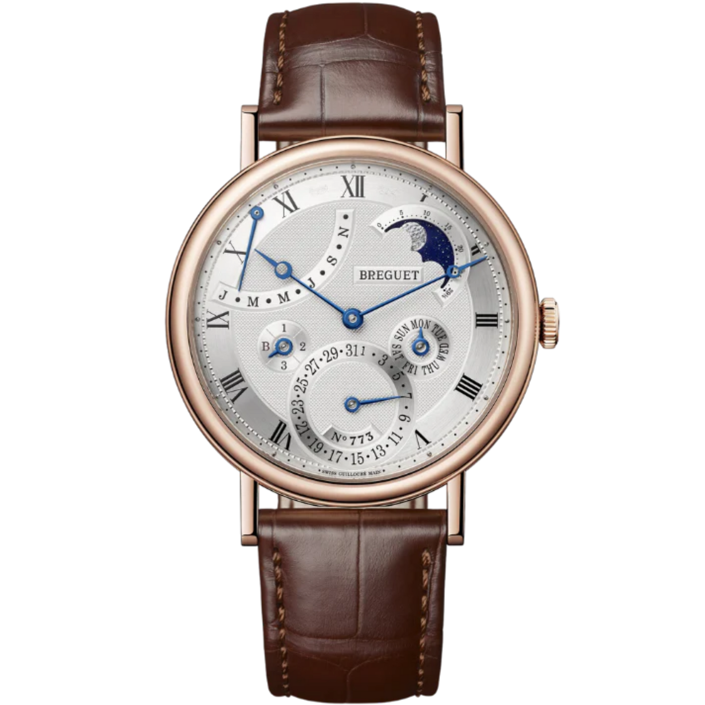 CLASSIQUE QUANTIEME PERPETUEL 7327 39 MM ROSE GOLD WITH SILVER DIAL
