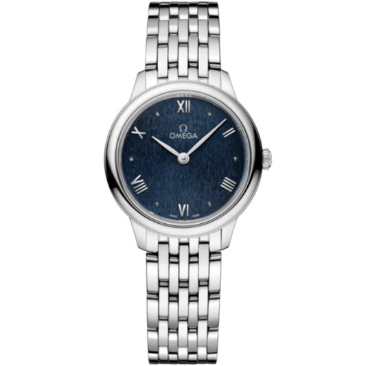 DE VILLE PRESTIGE 27 MM STAINLESS STEEL WITH BLUE DIAL