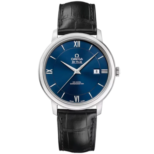 DE VILLE PRESTIGE 39 MM STAINLESS STEEL WITH BLUE DIAL