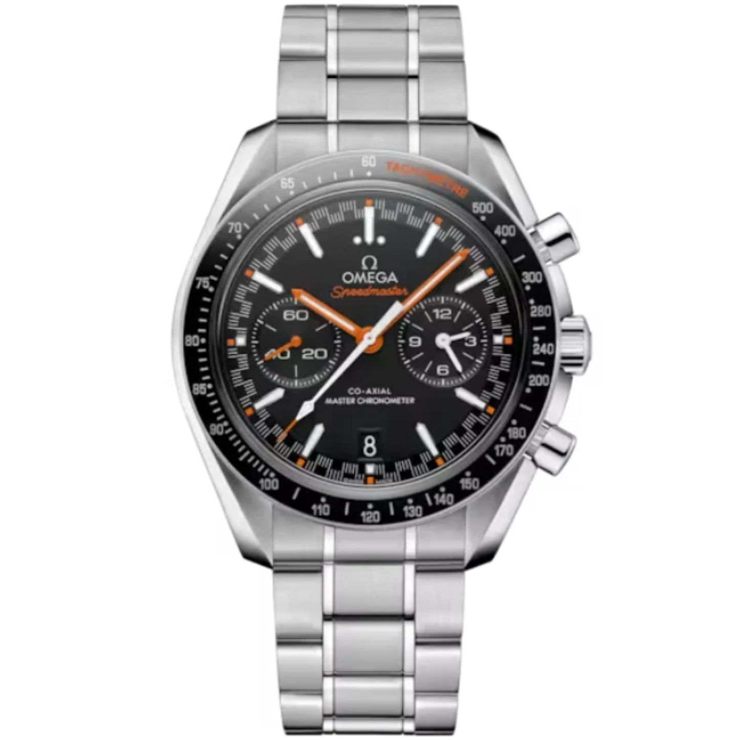SPEEDMASTER RACING 44 MM STAINLESS STEEL WITH BLACK DIAL