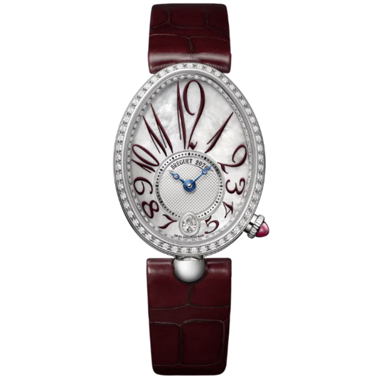 REINE DE NAPLES 8918 36 MM WHITE GOLD WITH MOTHER OF PEARL DIAL