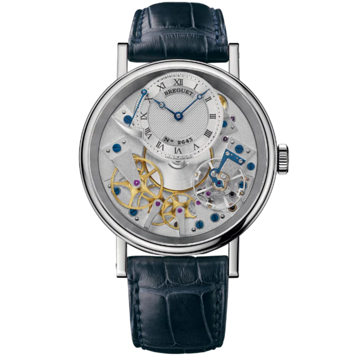 TRADITION 7057 40 MM WHITE GOLD WITH SILVER DIAL