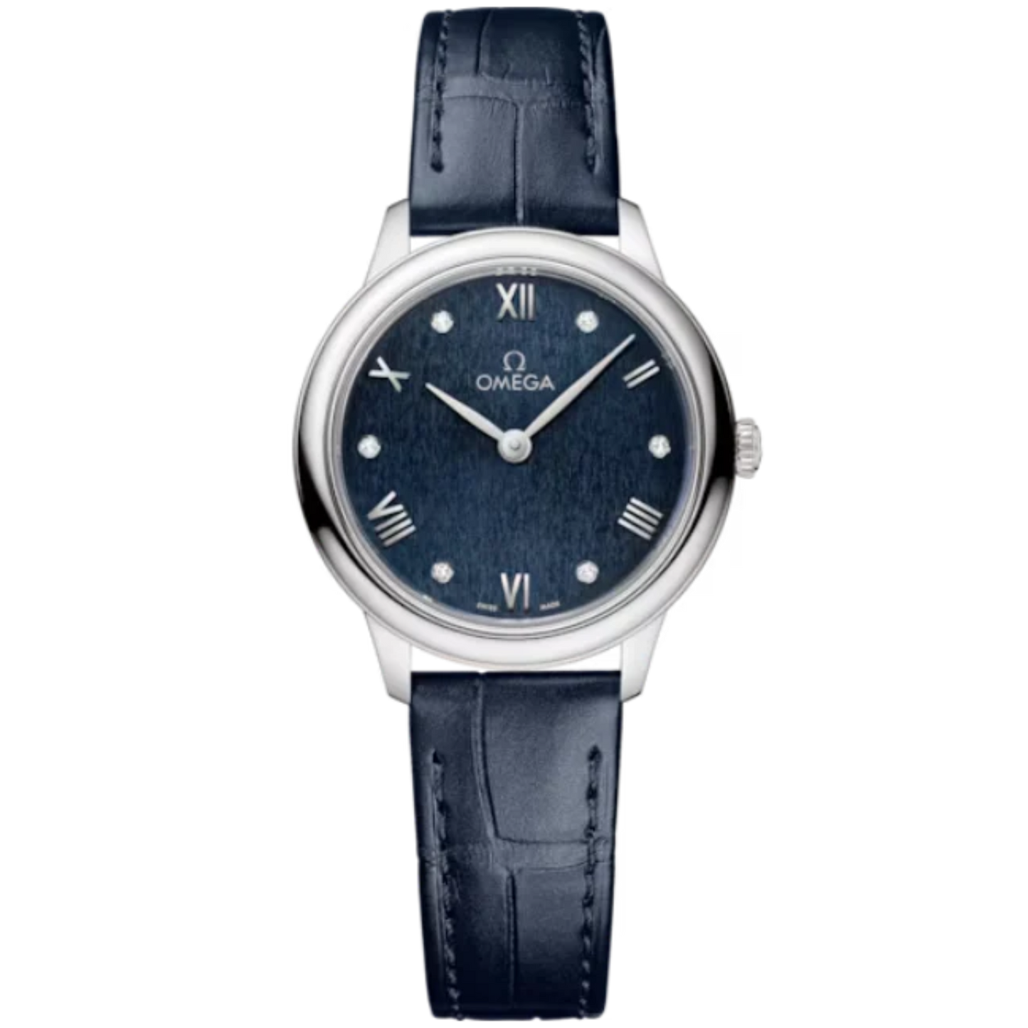 DE VILLE PRESTIGE 27 MM STAINLESS STEEL WITH BLUE DIAL