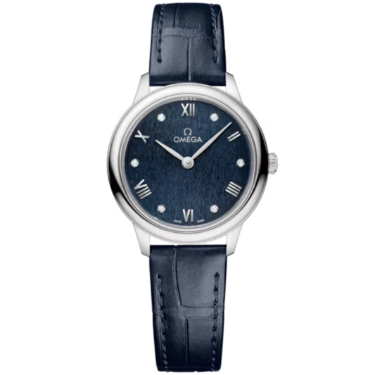 DE VILLE PRESTIGE 27 MM STAINLESS STEEL WITH BLUE DIAL
