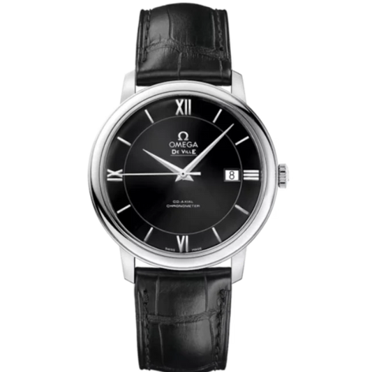 DE VILLE PRESTIGE 39 MM STAINLESS STEEL WITH BLACK DIAL