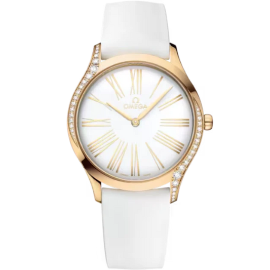 DE VILLE TRÉSOR 36 MM MOONSHINE™ GOLD WITH WHITE DIAL