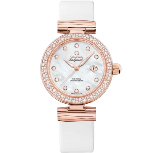 DE VILLE LADYMATIC 34 MM SEDNA™ GOLD WITH MOTHER OF PEARL DIAL