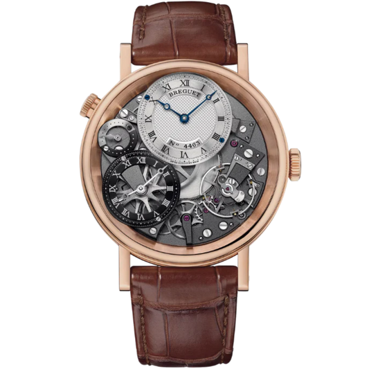 TRADITION 7067 40 MM ROSE GOLD WITH SILVER DIAL