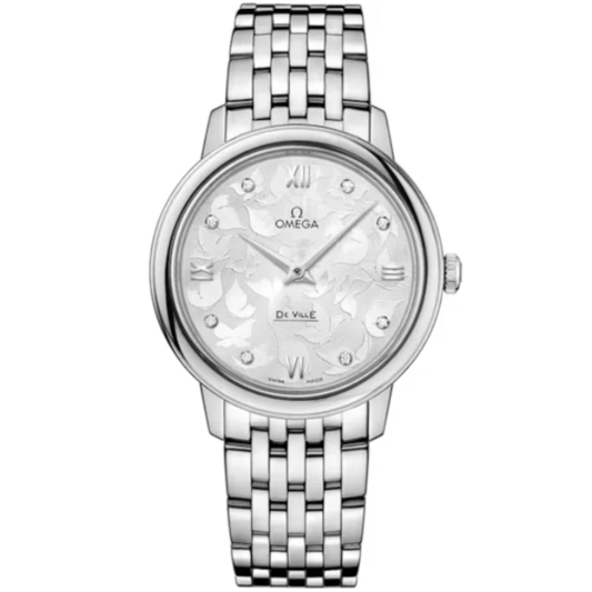 DE VILLE PRESTIGE BUTTERFLY 33 MM STAINLESS STEEL WITH SILVER DIAL