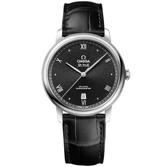 DE VILLE PRESTIGE 39 MM STAINLESS STEEL WITH BLACK DIAL