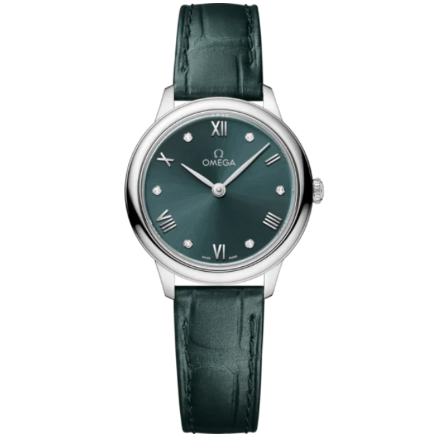 DE VILLE PRESTIGE 27 MM STAINLESS STEEL WITH GREEN DIAL