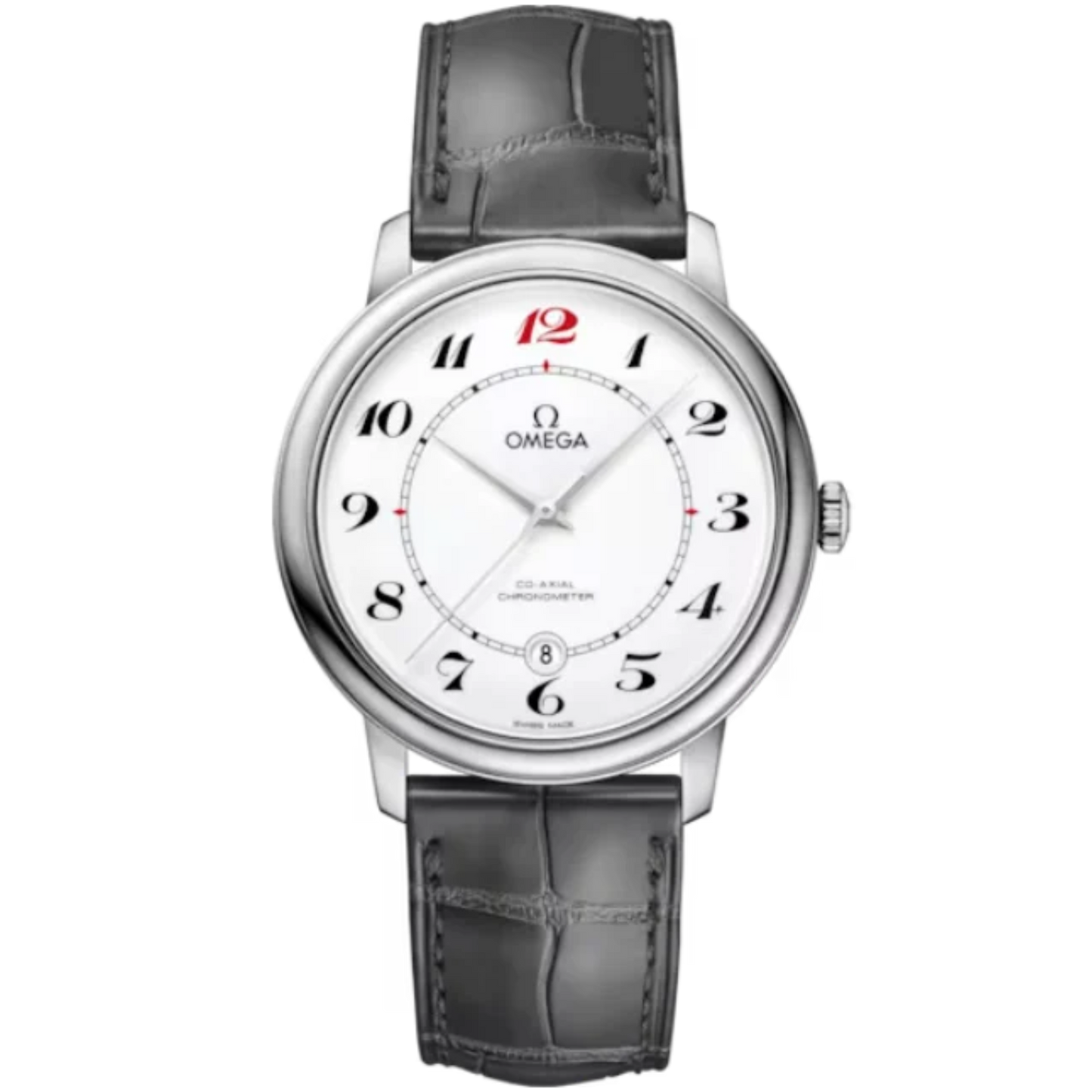 DE VILLE PRESTIGE 50TH ANNIVERSARY 39 MM WHITE GOLD WITH WHITE DIAL