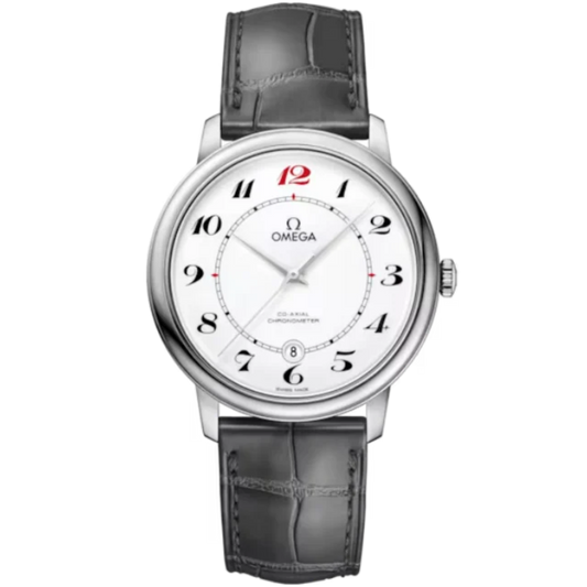 DE VILLE PRESTIGE 50TH ANNIVERSARY 39 MM WHITE GOLD WITH WHITE DIAL