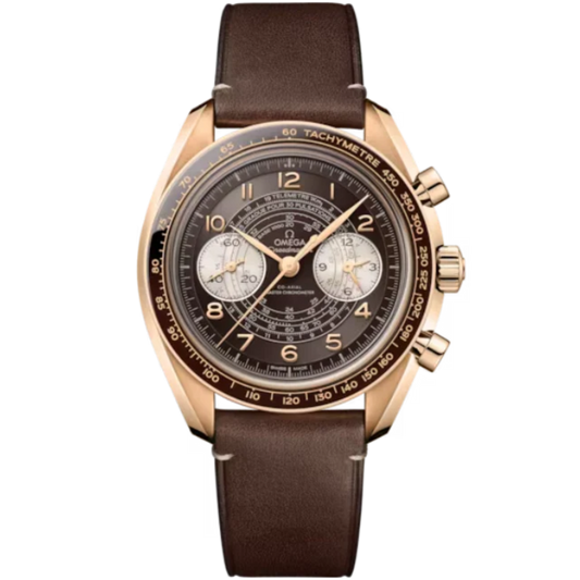 SPEEDMASTER CHRONOSCOPE 43 MM BRONZE GOLD WITH BROWN DIAL