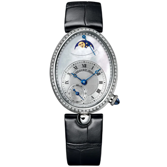 REINE DE NAPLES 8908 36 MM WHITE GOLD WITH MOTHER OF PEARL DIAL