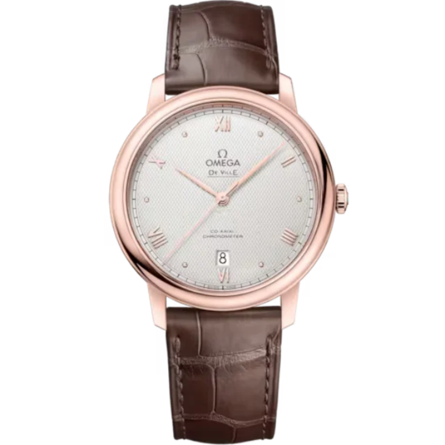 DE VILLE PRESTIGE 25TH ANNIVERSARY 39 MM SEDNA™ GOLD WITH SILVER DIAL
