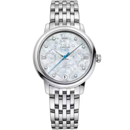 DE VILLE PRESTIGE ORBIS EDITION 33 MM STAINLESS STEEL WITH MOTHER OF PEARL DIAL