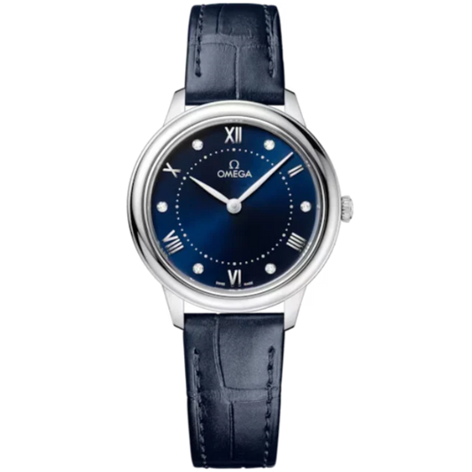 DE VILLE PRESTIGE 30 MM STAINLESS STEEL WITH BLUE DIAL