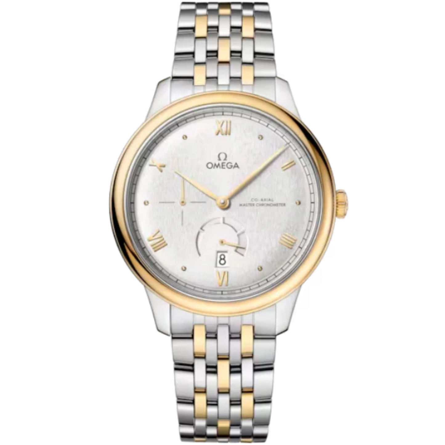 DE VILLE PRESTIGE 41 MM STAINLESS STEEL - YELLOW GOLD WITH SILVER DIAL