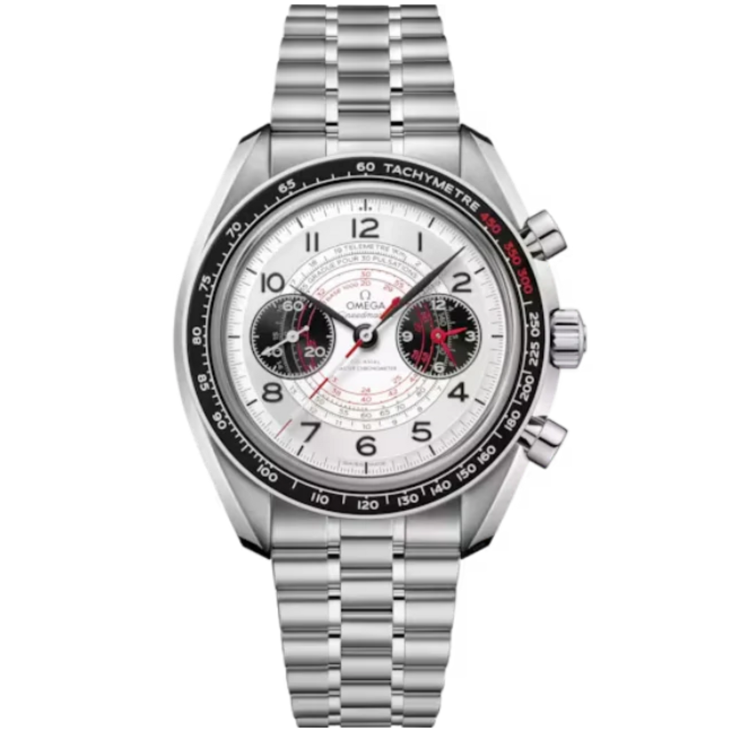 SPEEDMASTER CHRONOSCOPE 43 MM STAINLESS STEEL WITH SILVER DIAL