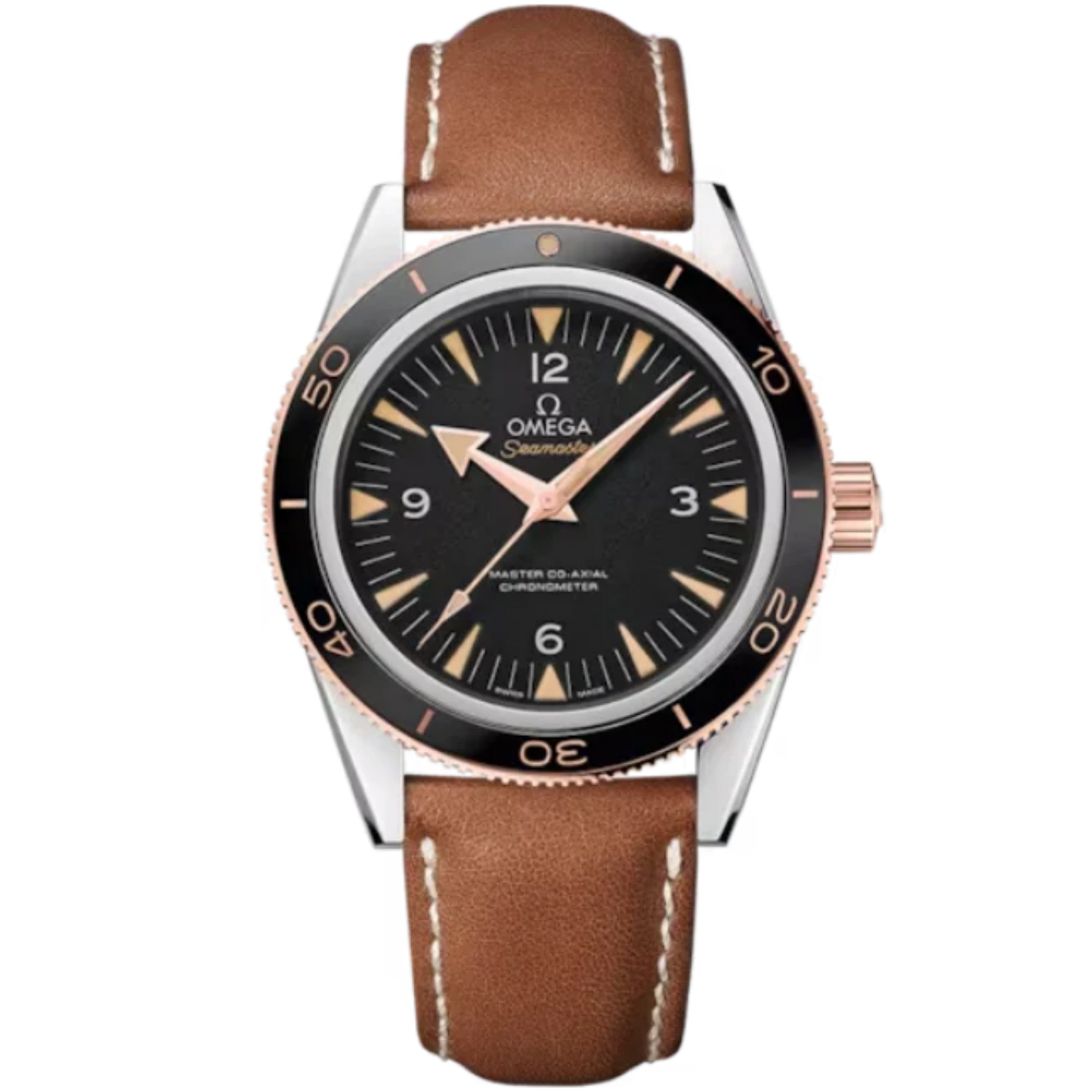 SEAMASTER 300 41 MM STAINLESS STEEL - SEDNA™ GOLD WITH BLACK DIAL