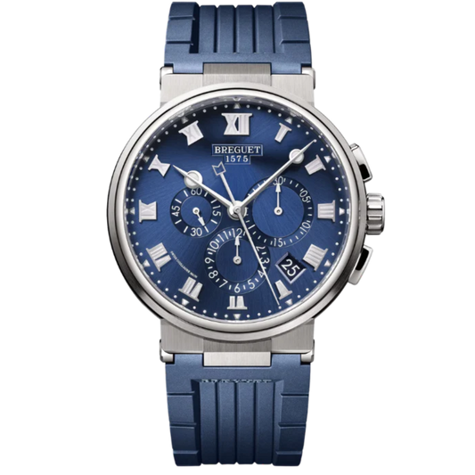 MARINE CHRONOGRAPHE 5527 42 TITANIUM WITH SUNBURST BLUE DIAL