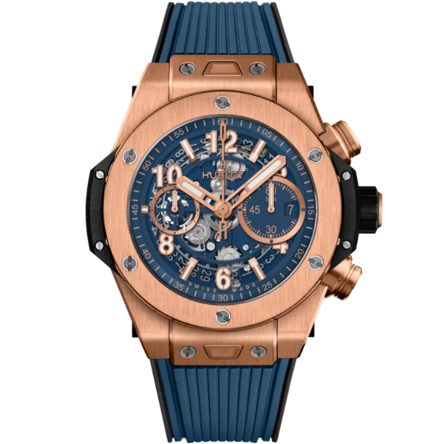 Big Bang 44mm UNICO KING GOLD BLUE