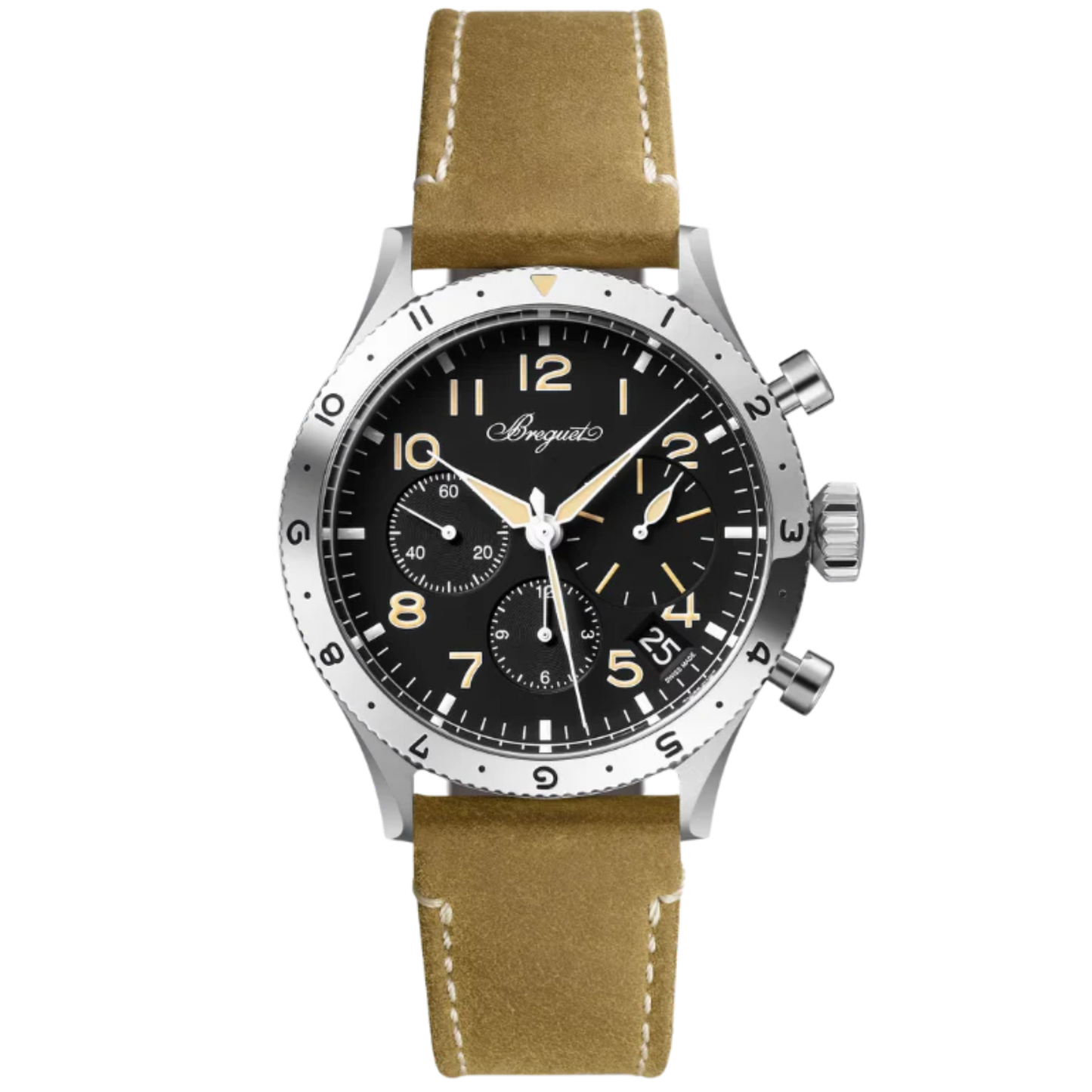 TYPE XX CHRONOGRAPHE 2067 42 MM STAINLESS STEEL WITH BLACK DIAL
