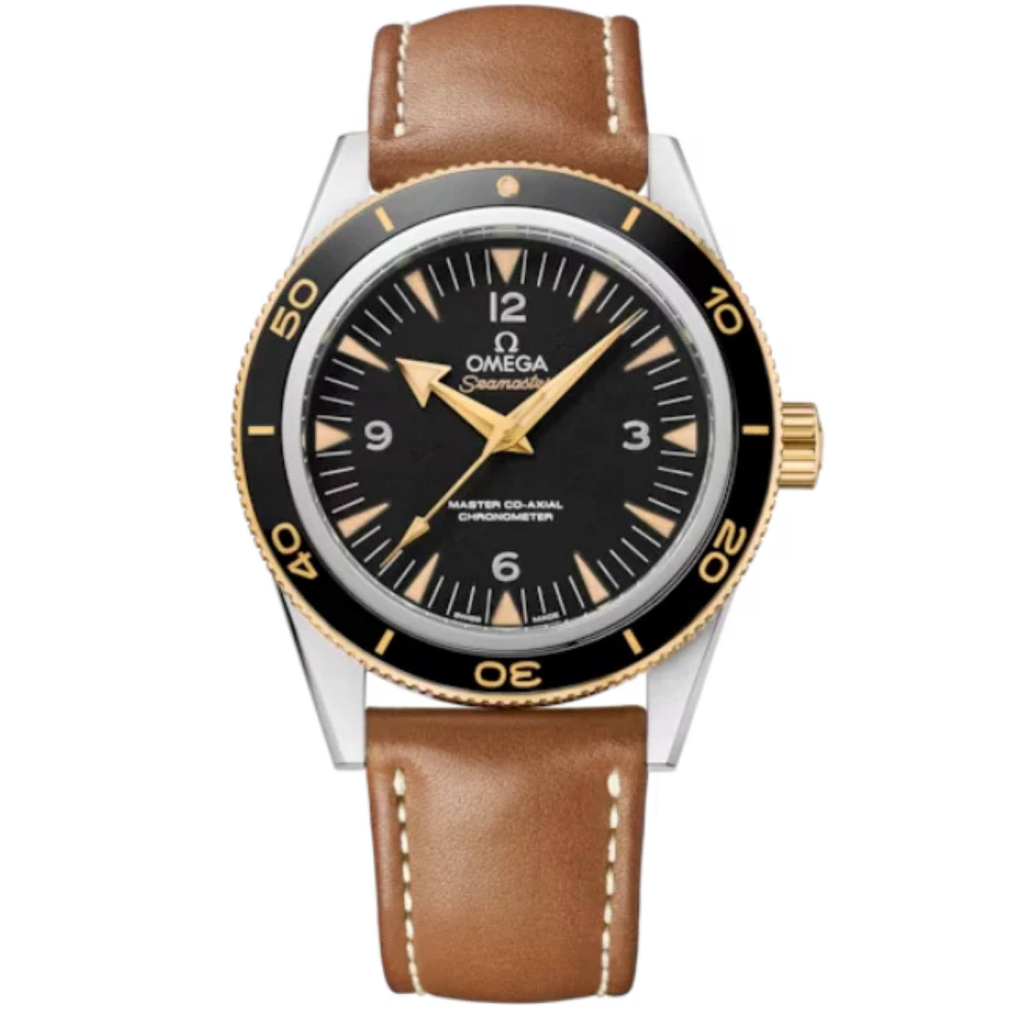SEAMASTER 300 41 MM STAINLESS STEEL - YELLOW GOLD WITH BLACK DIAL