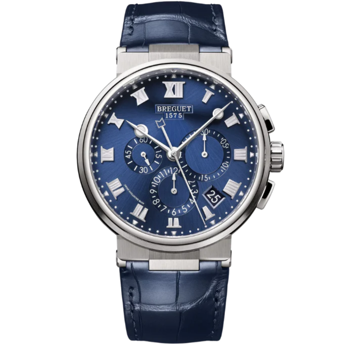 MARINE CHRONOGRAPHE 5527 42 TITANIUM WITH SUNBURST BLUE DIAL