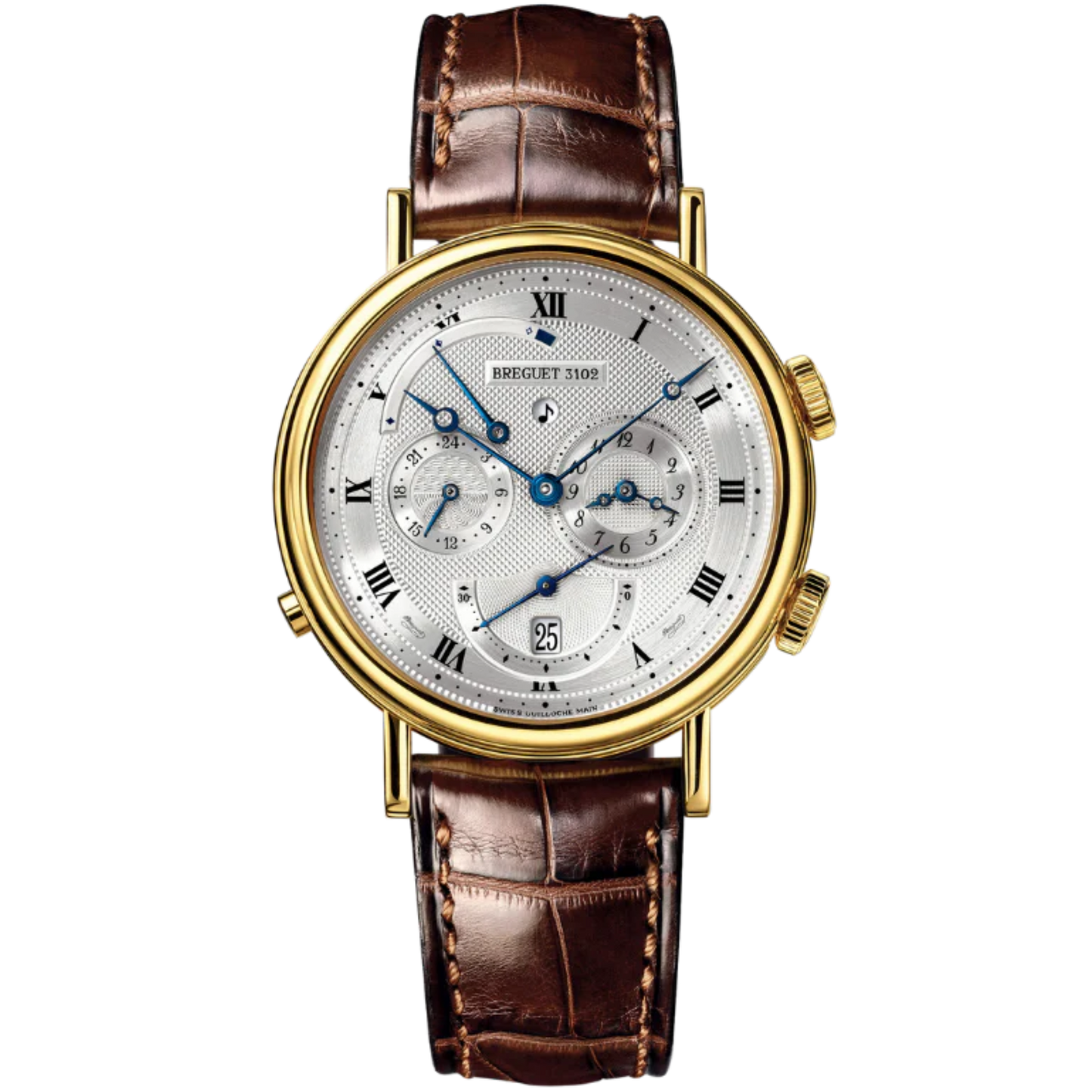 LE REVEIL DU TSAR 5707 39 MM YELLOW GOLD WITH SILVER DIAL