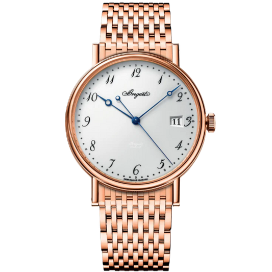 CLASSIQUE 5177 38 MM ROSE GOLD WITH WHITE 'GRAND FEU" ENAMEL DIAL