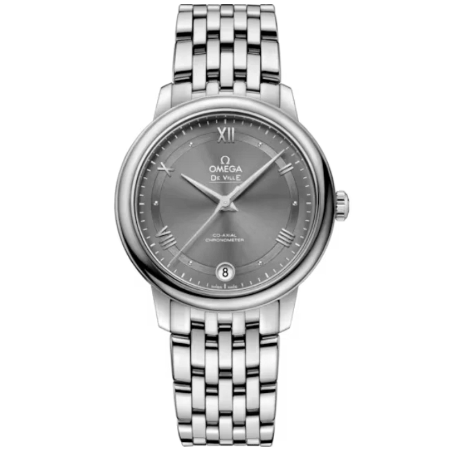 DE VILLE PRESTIGE 33 MM STAINLESS STEEL WITH GREY DIAL