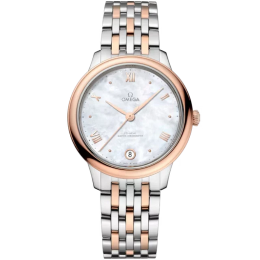 DE VILLE PRESTIGE 34 MM STAINLESS STEEL - SEDNA™ GOLD WITH MOTHER OF PEARL DIAL