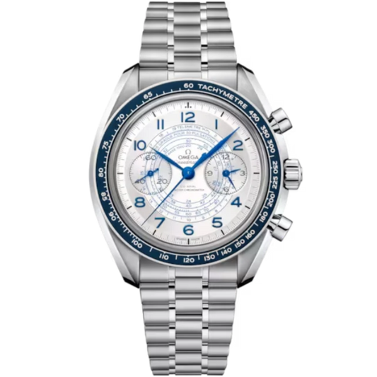 SPEEDMASTER CHRONOSCOPE 43 MM STAINLESS STEEL WITH SILVER DIAL