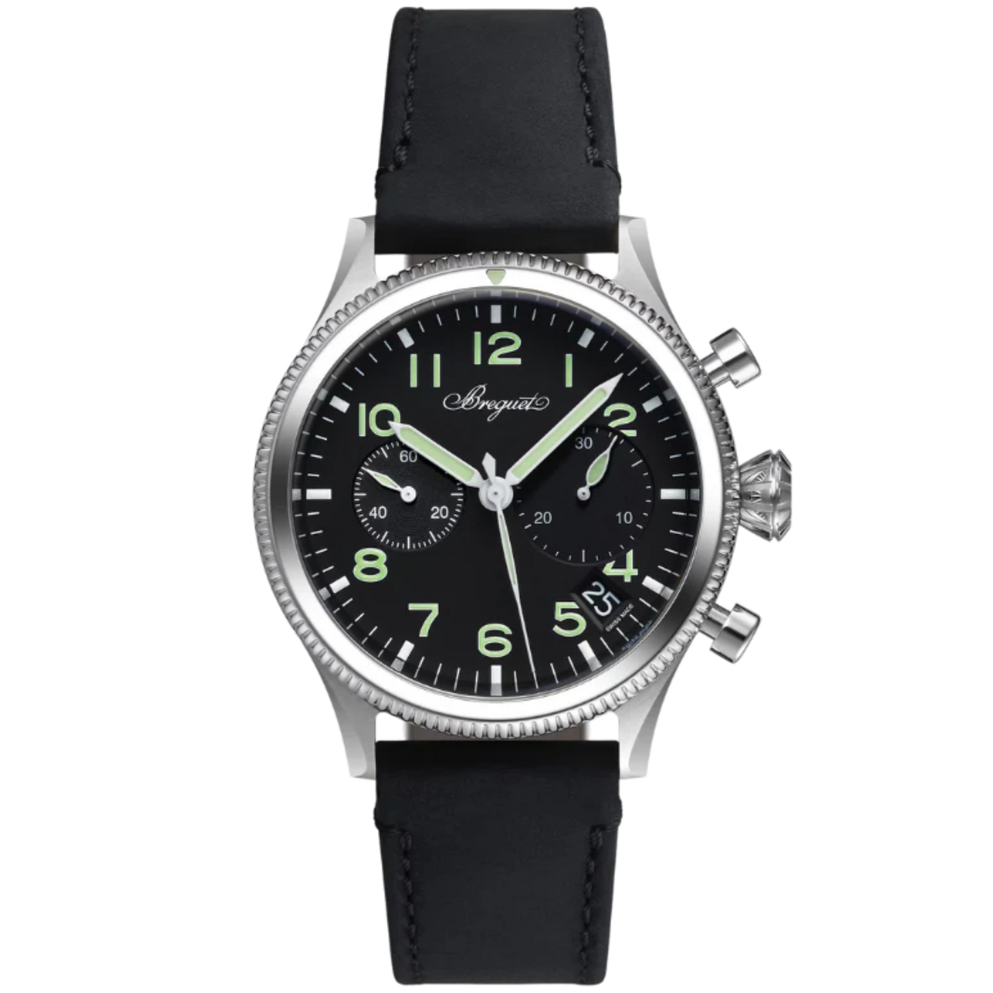 TYPE 20 CHRONOGRAPHE 2057 42 MM STAINLESS STEEL WITH BLACK DIAL