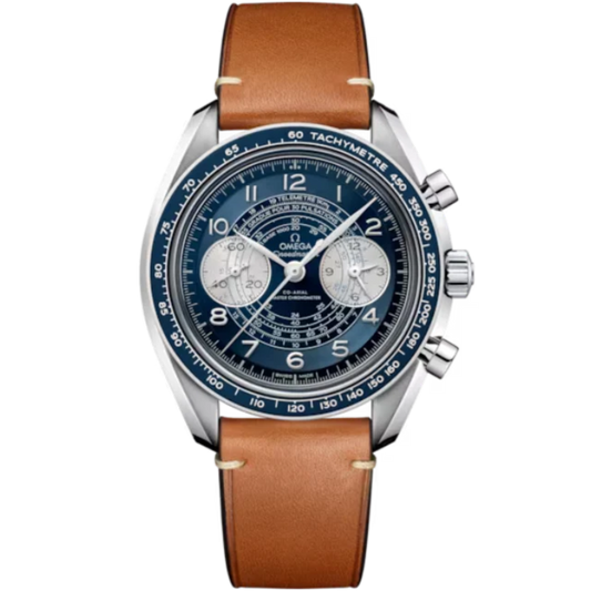 SPEEDMASTER CHRONOSCOPE 43 MM STAINLESS STEEL WITH BLUE DIAL