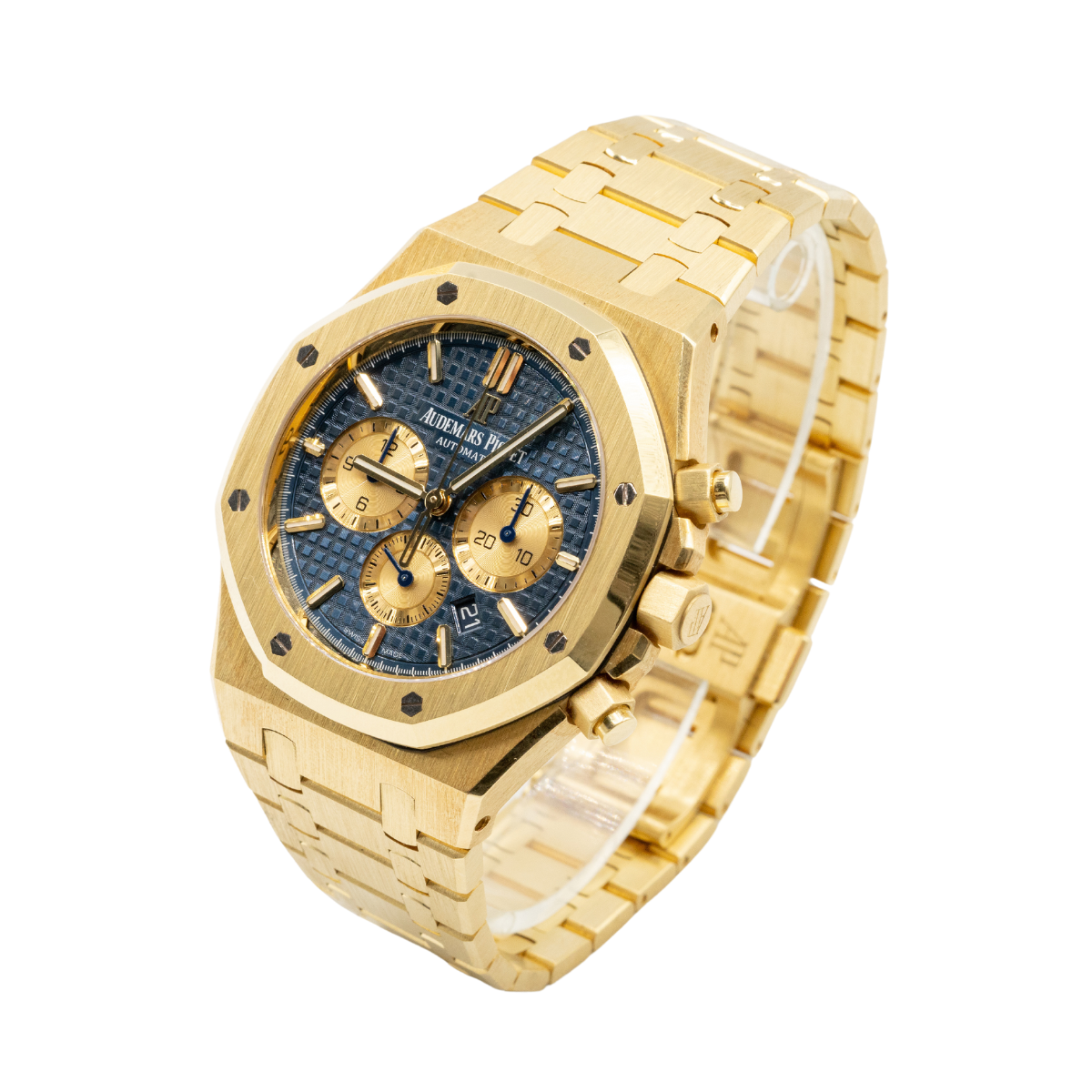 Audemars Piguet 41MM Royal Oak Chronograph Ref. 26331BA.OO.1220BA.01 Yellow Gold Blue Dial