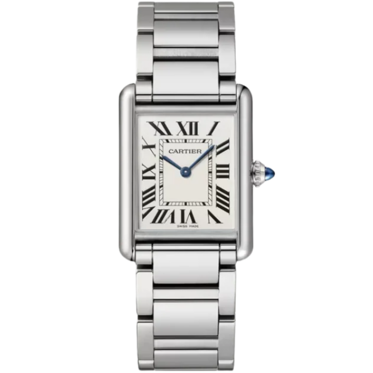 Tank Top Watch TANK 34 mm MUST WATCH SILVER STAINLESS STEEL – TPT Timepiece Trading