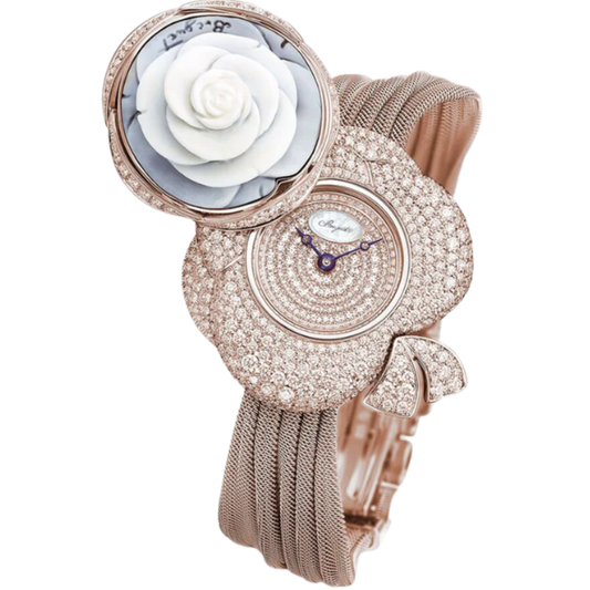 SECRET DE LA REINE GJ24BR8548DDCJ99 31 MM ROSE GOLD WITH YELLOW DIAL