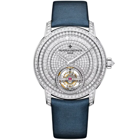 TRADITIONNELLE TOURBILLON JEWELLERY 39 MM 18K WHITE GOLD WITH WHITE GOLD DIAL