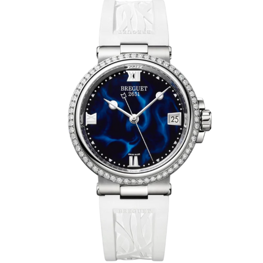 MARINE DAME 9518 34 MM STAINLESS STEEL WITH BLUE LACQUERED DIAL