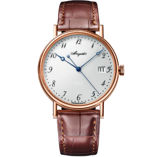 CLASSIQUE 5177 38 MM ROSE GOLD WITH WHITE "GRAND FEU" ENAMEL DIAL