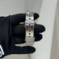 Casio Iced out G Shock Analog (White gold with Silver Dial and Strap)