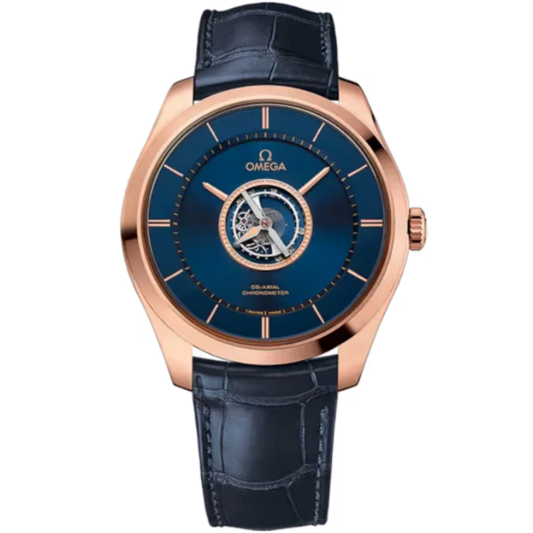 DE VILLE TOURBILLON 44 MM SEDNA™ GOLD WITH BLUE DIAL